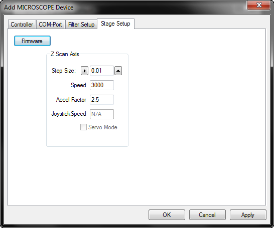 Microscope Stage Setup
